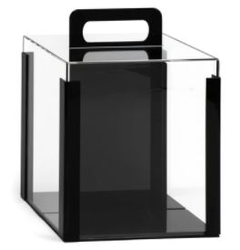 Chip Case: Chip Fill Carrier, Clear Plastic Cover with Black Base, 1,000 Capacity main image